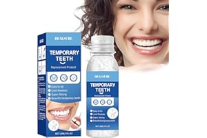 HEALNIZE Kit de Réparation Dentaire Temporaire (30ml) - Perles Moulables en Silicone Alimentaire | Réparation Express pour Dents Manquantes & Cassées | Look Naturel