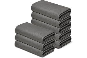 WEREY Mikrofiber-trolleriduk, 8-pack (30 x 40 cm) | Återanvändbar, flödesfri, randfri, lämplig för porslin, damm och bilar