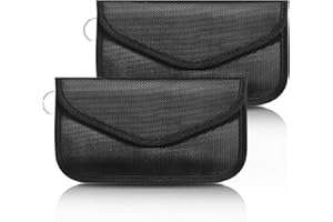 WONWOOD_DIRECT Faraday etui na telefon komórkowy, 2 sztuki, ochrona przed śledzeniem, blokada sygnału RFID, torba Faraday na telefon komórkowy i kluczyk samochodowy, ochrona przed włamaniem