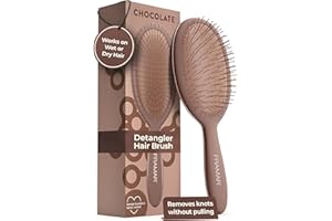 FRAMAR Hair Brush Detangler – Wet Detangle Hair Brush For Girls & Kids, Wet Detangler Brush – Chocolate