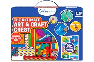 Skillmatics Ultimate Art & Craft Kit for Kids - 2000+ Pieces, DIY Craft Supplies with Step-by-Step Guide, Creative Activity Set & Gifts for Girls & Boys Ages 6, 7, 8, 9, 10, 11, 12, 13