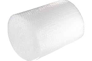 TPZ The Packaging Zone | Large Roll of Premium Polythene Bubble Wrap | Small Bubble Protective Wrap | Air Bubble Packaging for Moving Delicate Items & Package Storage Boxes (Clear, 300 x 25m)