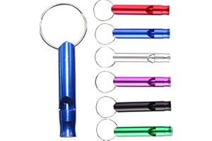 DogCatz Loud Dog Whistle Training, Pet Puppy, Cat, Dogs Trainer Whistles Device, for Obedience, Recall, Stop Barking, Metal No Frills Range: Red, Black, Purple, Blue, Gold, Silver, Green