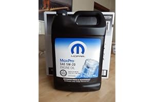MOPAR Huile moteur 5W20 (contenu 5 litres) SAE/VISKOSITAET 5W-20 / Spécifications API SN, ILSAC GF-5