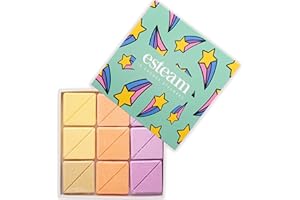 ESTEAM Aromatherapy Shower Steamers – 18 Pack – Birthday Gifts for Women – Shower Bombs with Essential Oils – Self Care Relaxation, Body Restore, Sinus Relief (Stars Design)