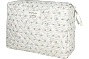 TOPALL Neceser Maquillaje Grande, Neceser Viaje Mujer de Algodón Neceser Cuero,Makeup Bag,XXL Organizador Bolsa de Aseo para Maquillaje Necessaire Viajes Accesorios de Mujer