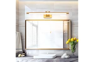 MantoLite Lampade da Parete Per Interni 12W, 60CM Ottone Luce Specchio Bagno LED Luce Quadro Applique da Parete Con Testa Della Appliqu Paret Camer Letto, 3000K Lampad Led Bagno Intern
