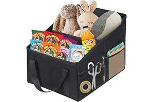 FePen Organisateur de Voiture Siege, Boîte de Rangement en Siège Voiture, Détachable et Piable Boîte De Rangement Voiture, Boite Rangement Voiture, Rganisateur de Siège Arrière Central de Voiture