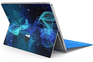 ‎SKINS4U Skins4u Slim Premium Skin Klebeschutzfolie Tablet Schutzfolie Cover für Microsoft Surface Pro 7 Skins Aufkleber Star Spiral