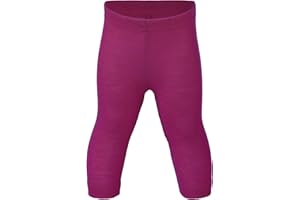 Engel - Leggings lunghi da bambina, naturali, 70% lana (da allevamento biologico controllato), 30% seta