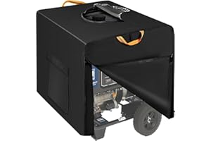 RELEDESA Cubierta para Generador de Exteriores con Cremallera Impermeable, 800D Oxford Fundas de Protección de Generador Universales con Asas Reflectantes, Gran Bolsillo de Almacenamiento (81 x 62 x 60 cm)