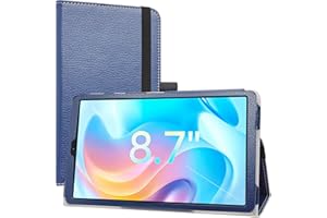 JRTAL Case for Realme Pad Mini, PU Leather Slim Folding Stand Cover for 8.7" Realme Pad Mini RMP2105 /Blackview Tab 60 Tablet (Not Fit Realme Pad/Realme Pad X) - Dark Blue