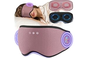 LC-dolida Bluetooth Sleep Mask Headphones with 2 Removable 3D Contoured Cup, Bamboo Cotton Sleep Headphones with Timming Setting, Sleep Eye Mask for for Side Sleepers,Travel Meditation Men Women