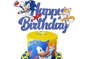 Jofiesu Cartoon Birthday Cake Toppers,Cartoon Party Decorations - cake topper cupcake toppers for kid, Birthday Party Decorations (Navy)