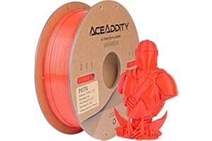 Aceaddity PETG Filament 1.75mm, Filament pour Imprimante 3D, Précision Dimensionnelle +/- 0.02mm, 1kg(2.2lbs) Filament d'impression 3D (1kg Orange)