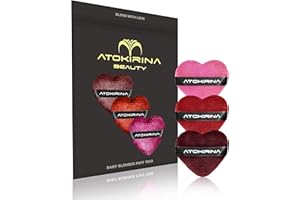 ATOKIRINA Baby TRIO Blender Puff - Nuovi Applicatori Make-up Spugnetta per trucco fondotinta - Progettati per un make up perfetto - Tessuto Super Morbido Bordi lisci (BABY BLENDER TRIO)