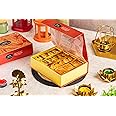 Gourmet Baklava Assorted Baklava Cashew Baklava, Balloria, and Almond Baklava With Fresh Ghee, Nuts Packed in an Imperial Gift Box with Free Diwali Greeting Card and Diwali Sleeve (250 Gram)