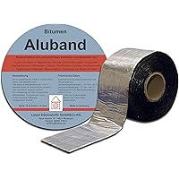 Bitumen Aluband Reparaturband Dichtband Farbe Aluminium 100 mm - Rolle 10 Meter. Hergestellt in Deutschland.