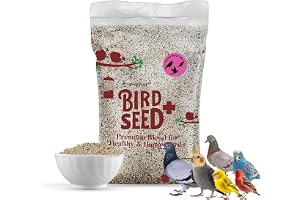 Egardenkart® Bird Food Small bird Budgie finches canaries hookbills doves quail and sparrows Seed mix (5)