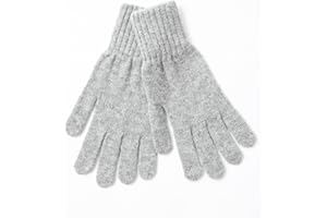 Embouro Guanti 100% Cashmere per le Donne, Guanti in Maglia Jersey ultra Morbidi da Donna in Puro Cashmere per l'inverno