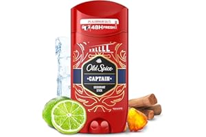 Old Spice Captain Men's Deodorant Stick 85ml, 24/7 Fressshhh With Daily Use, Long Lasting Perfume Quality Scent, Odour Protection, 0 percent Aluminium Salts, Invisible On Black & White