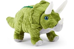Zappi Co Peluche Morbido e Cuddly per Bambini - Parte della Collezione di Animali Safari, Perfetto per i Bambini (Triceratopo)
