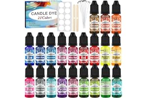 Roizefar Coloranti per Candele - Pintura a Base di Olio per Cera, Colorante Liquido Altamente Concentrato (21)