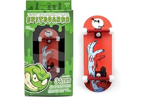 SPITBOARDS Pro zestaw podstrunnicy 34 mm x 96 mm, pokład z prawdziwego drewna, profesjonalne ciężarówki i koła | w komplecie z akcesoriami