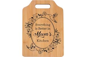 Gleevara Gifts for Mum, Mum Birthday Gifts, Creative Printed Bamboo Chopping Board Gifts for Mum, Mum Mothers Day Gifts from Daughter Son, Mum Christmas Gifts, Home Kitchen Gifts for Mum