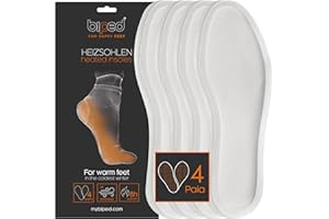 biped solette riscaldanti per scarpe – Set da 4 paia di scaldapiedi per uomo e donna – Solette termiche naturali monouso fino a 8 ore di calore – Attivazione all’aria z2940