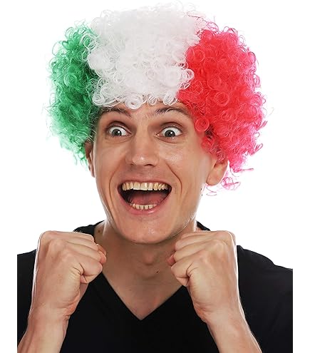 Parrucca Punk Mohawk Rosso E Nero - Stile Irochese Per Carnevale E Feste | Unisex - Foto 8