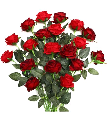 N&T NIETING Kunstbloemen, rozen, 25 stuks, decoratieve