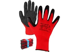 Trevendo Arbeitshandschuhe - solide Montagehandschuhe mit Latex Beschichtung - Größe 9, 24 Paar