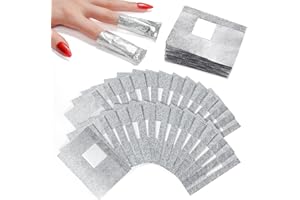 ‎MAKARTT Makartt Nail Polish Remover - 100pcs Nagellackentferner Nail Foil Wraps for Soak Off Gel Polish Remover, with 1.18inch Pre-attached Lint Free Cotton Pads For Nails, Non Acetone Nail Polish Remover