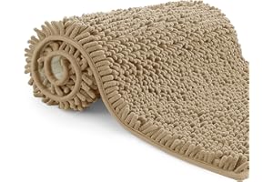 Poligono Dywanik łazienkowy, Antypoślizgowy, Nadający się do Prania, z Mikrofibry, Chłonny, pod Prysznic, 70 x 120 cm,