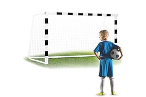 ‎NEO-SPORT Neo-Sport Bramka Do Piłki Nożnej Dla Dzieci i Dorosłych Z Pokrowcem Na Stelaż Czarno-Biała