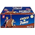 Lu Choco Prince de LU Chocolate Covered Biscuits with Milk Chocolate and Chocolate Flavour - Complete Wheat - Pack of 40 Packs (28.5 g)