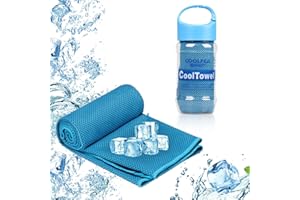Surcotto Cooling Towel (40"x12"), Cooling Towels for neck, ice Cool Towel Gym towel for men & women, Gift for Golf, Tennis, Running, Marathon Runner, Triathlon,Fitness -Blue
