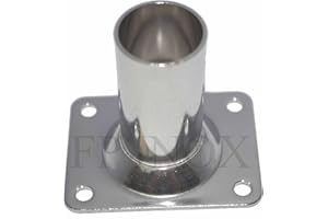 FP INOX Embase/Platine Rectangulaire 22mm Droite 90° INOX 316