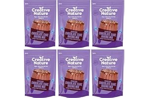 Gluten Free Cake Mix | Creative Nature Vegan Chocolate Cake Mix | Gluten Free, Nut Free, Dairy Free Baking Mix | Top 14 Allergen Free | 6 Pack