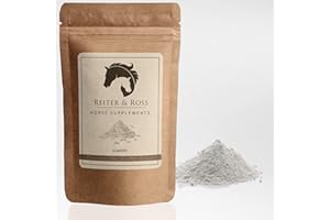REITER & ROSS Reiter&Ross Zeolith | fein gemahlen | Zusatzfuttermittel für Pferde - | 100% rein & natürlich | plastikfrei verpackt (500g)