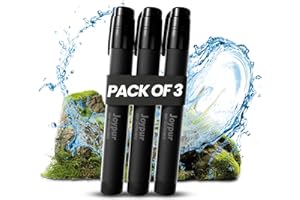 Joypur Filtri d'Acqua da Campeggio, Depuratore d'Acqua per Sopravvivenza all'aperto, Sistema di Depurazione d'Acqua Portatile, Depuratore d'Acqua di Emergenza per Escursionismo e Viaggi.(nero*3)