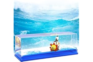 Aheagou Flacone liquido per navi da crociera, nave da crociera, bottiglia di fluido drift, bottiglia senza affondamento, barca in una scatola, per decorazione da tavolo e auto