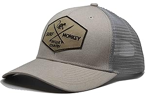 DRESSED IN MUSIC PLAY WITH ME Origins Czapka z daszkiem Regulowana czapka typu trucker - Czapki dla mężczyzn/kobiet Surf Monkey®