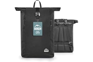 Borgen rower lifestyle torba na bagażnik z odpinaną torbą na laptopa – do wykorzystania jako sakwa, torba rowerowa, torba na ramię, torba na co dzień 28 litrów