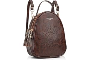 APHISON Small Backpacks for Women, Fashion Backpack Vegan Leather Mini Backpack Ladies Purse Bag Lightweight Shoulder Bag Handbags Cute Daypack Teen Girls