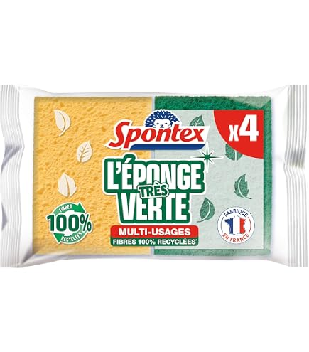 Spugnetta Metallica SPONTEX In Acciaio Riciclato – 2 Spirali Inox Disincrostanti, Non Arrugginiscono