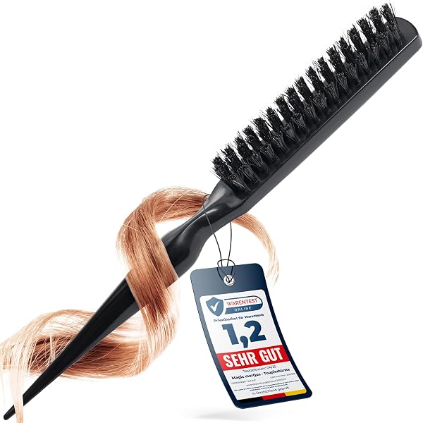 2 Stück Wildschweinborsten-Toupierbürsten – Perfekt Für Volumen, Glanz & Stylische Frisuren