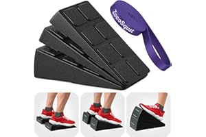 ‎ZOCOSQUAT Squat Wedge – Kniebeugen-Keil-Block 235,9 kg Tragkraft – Schrägbrett für Wadendehnung – Wadendehner, schräges Brett – Yoga-Blöcke