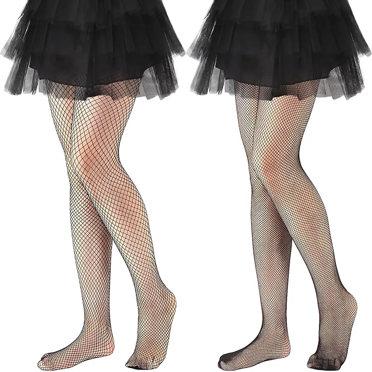 MANA MANA Netpanty voor meisjes, elegant en comfortabel voor meisjes voor elke gelegenheid, veelzijdig, klein, netpanty's voor meisjes, made in Italy, zwart, Wit, 134/140 cm
